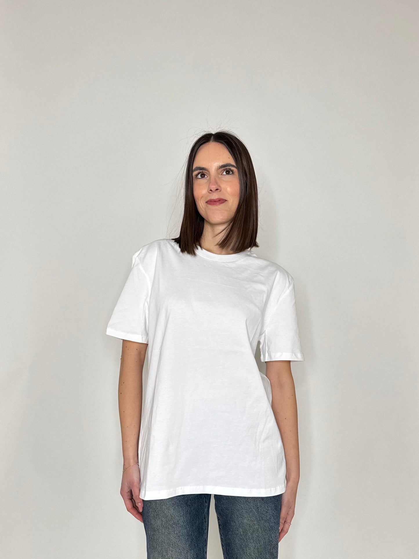 T-shirt Basic Cotton Bianco Lumina