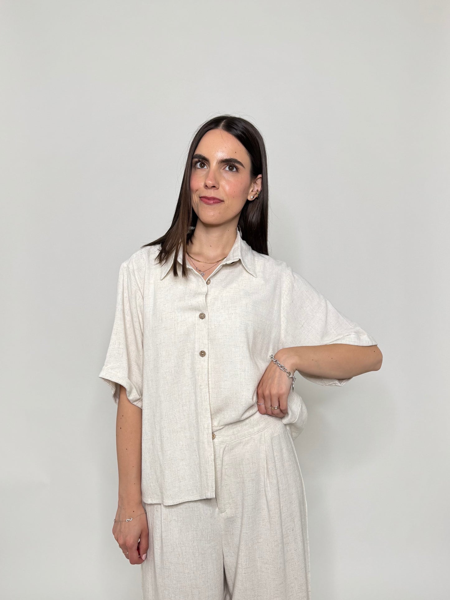 Completo Sofi in 100% cotone Panna