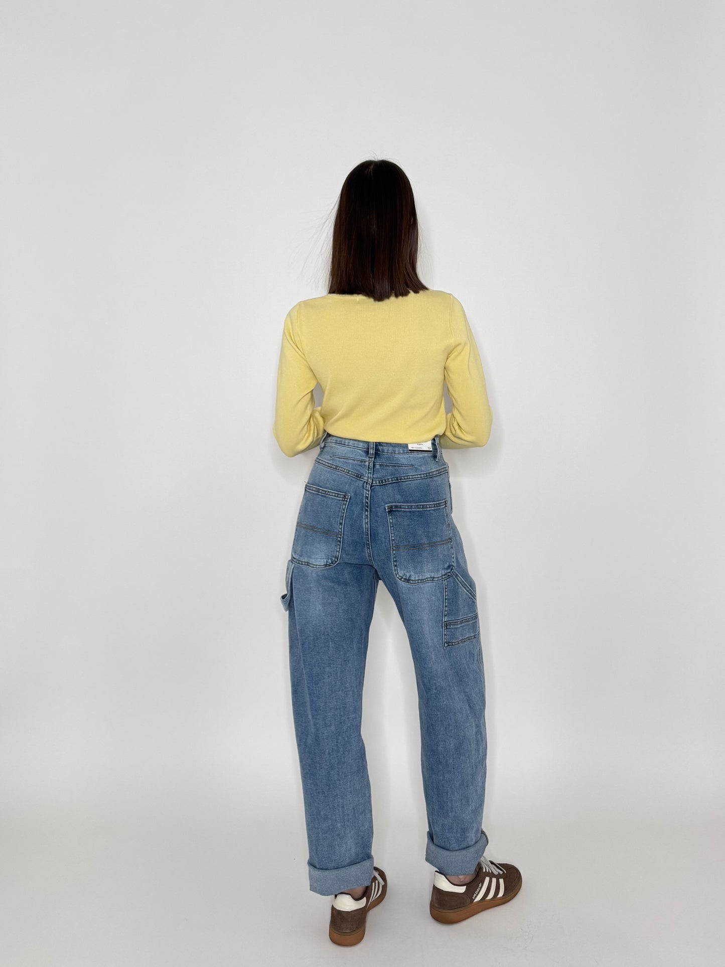 Jeans barrel light medium blue