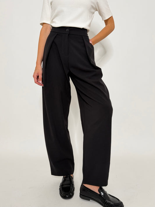 Pantalone taglio sartoriale modello ovetto nero - IN RIASSORTIMENTO