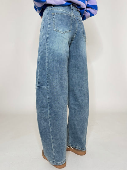 Jeans Ballon medium denim