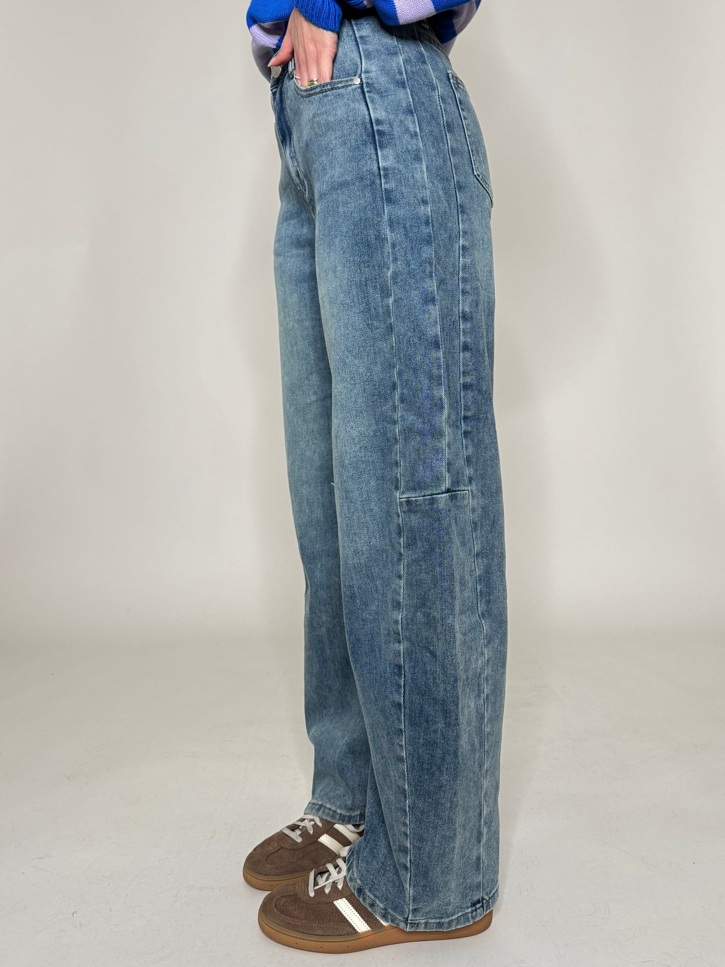 Jeans Ballon medium denim