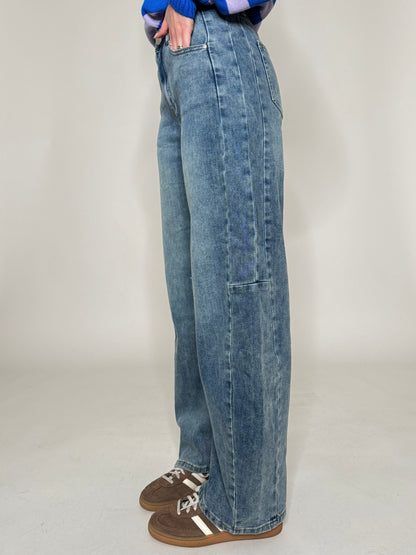 Jeans Ballon medium denim