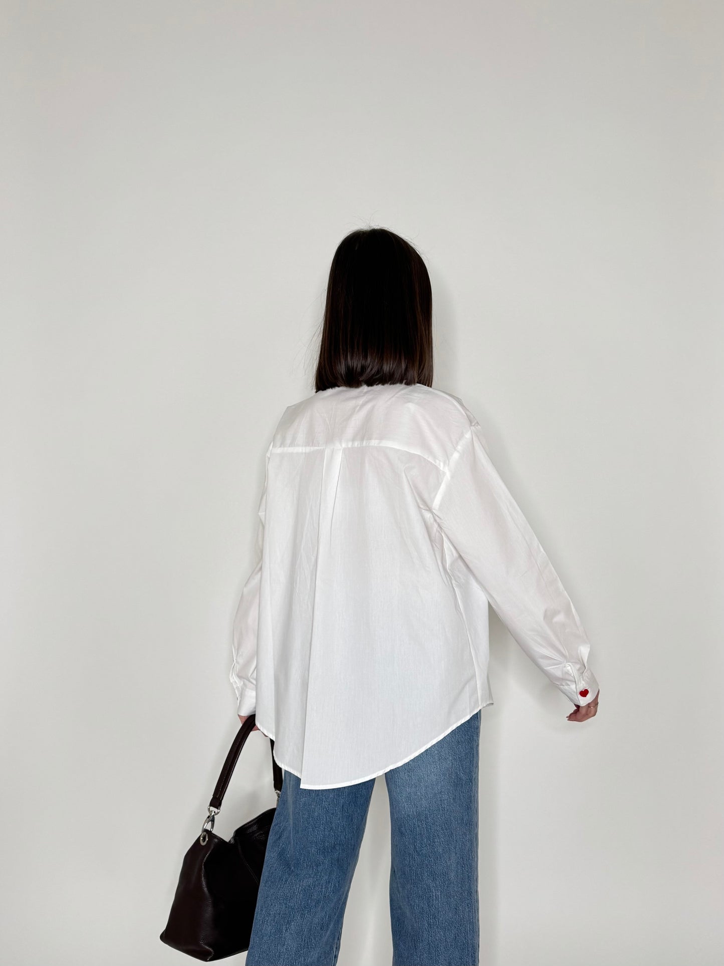 Camicia Dolce vita in cotone Bianco