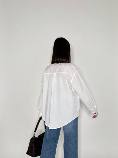 Camicia Dolce vita in cotone Bianco