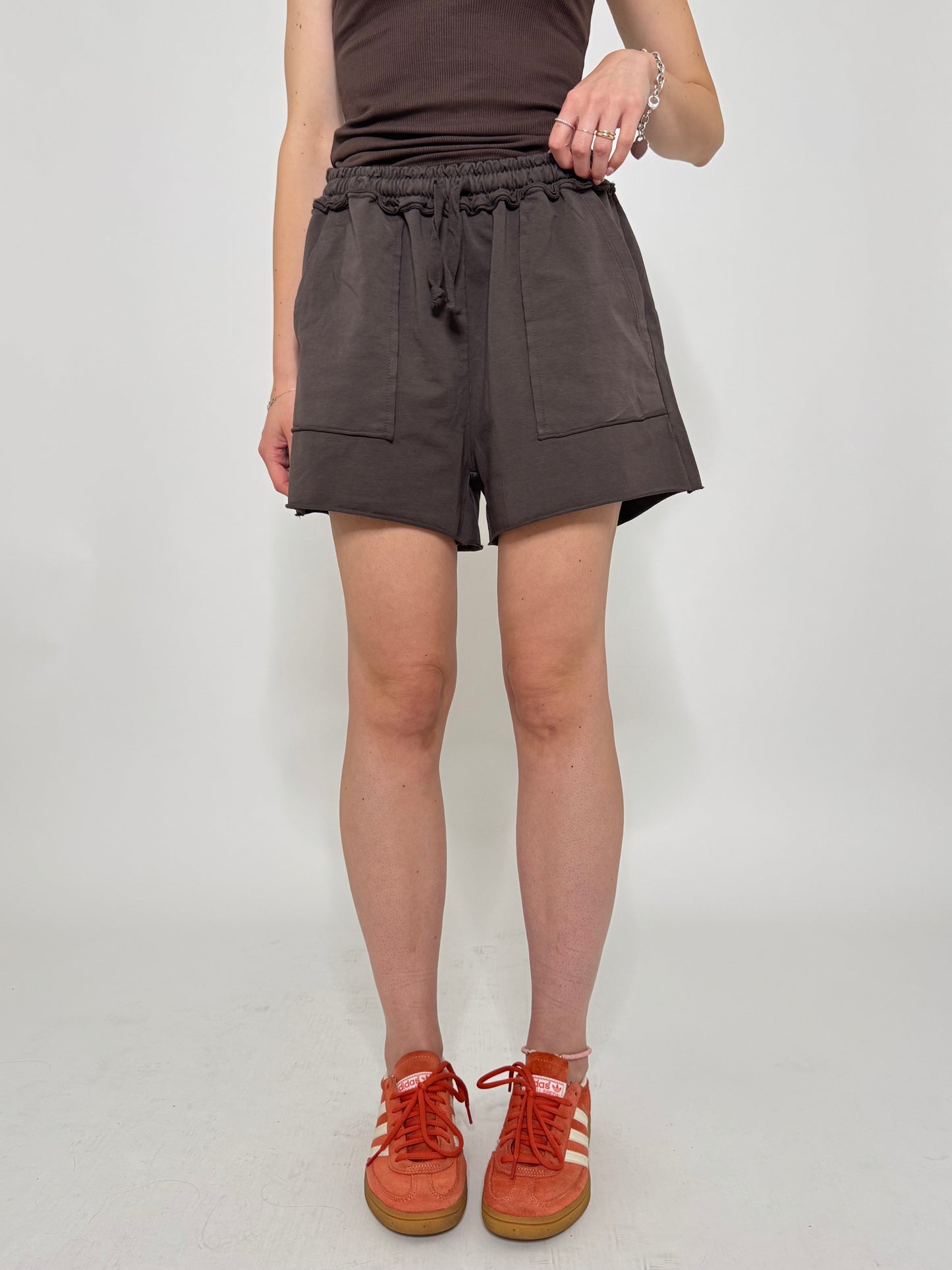 Pantaloncino in maglina cotone Comfy Cacao