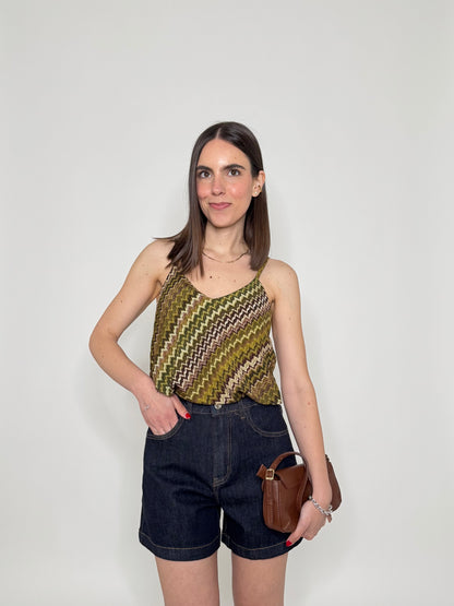 Top in viscosa stampa Missoni