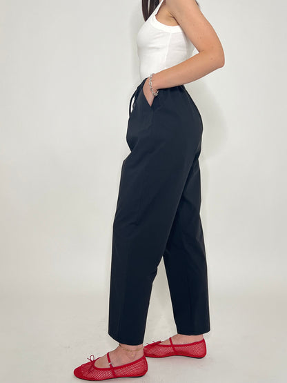 Pantalone fresco cotone Office Nero