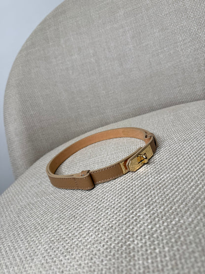 Cintura vera pelle martellata regolabile stile Hermes Biscotto 2cm