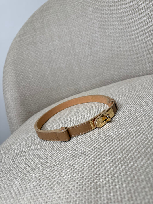 Cintura vera pelle martellata regolabile stile Hermes Biscotto 2cm