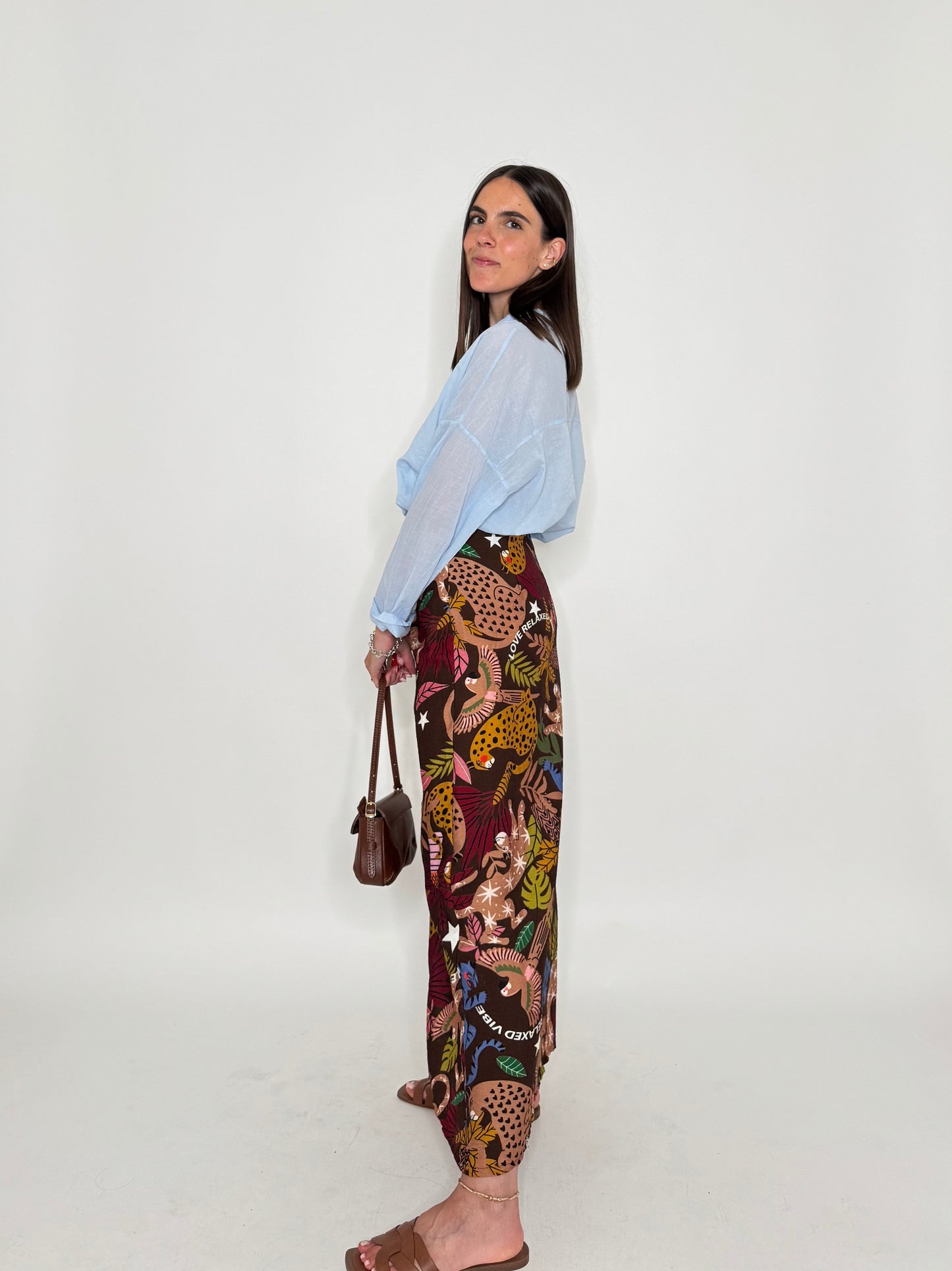 Gonna pareo in fresca viscosa jungle multicolor