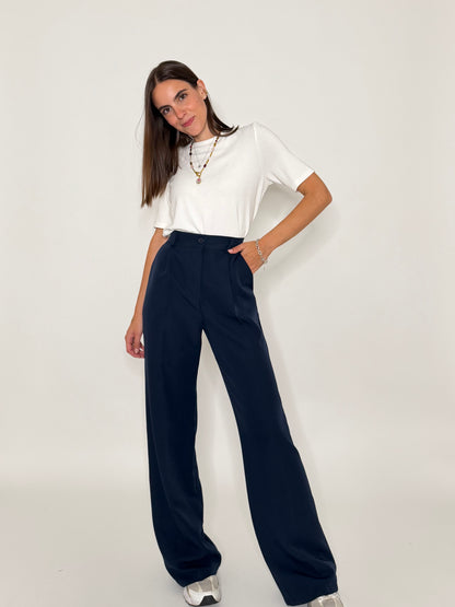Pantalone taglio sartoriale blu - IN RIASSORTIMENTO