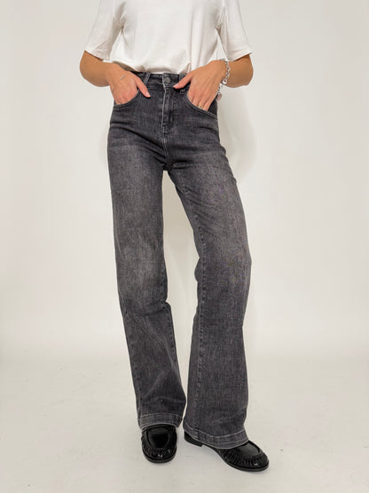 Jeans "Madrid" Wide Leg grigio