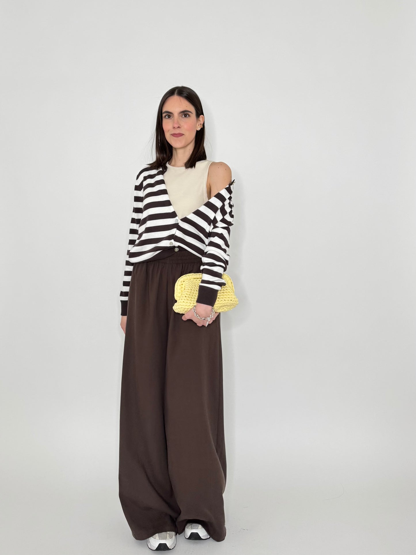 Pantalone morbido in 100% tencel Cioccolato