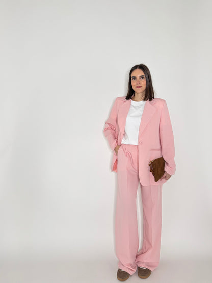 Pantalone palazzo taglio elegante viscosa Rosa