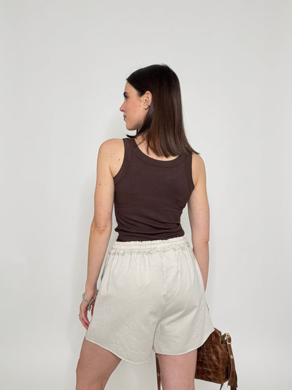 Pantaloncino in maglina cotone Comfy Sabbia