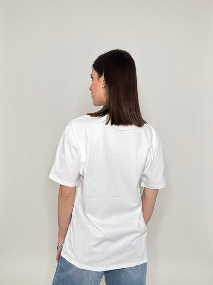 T-shirt in cotone con stampa "I have nothing wear"