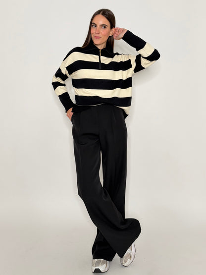 Pantalone taglio sartoriale nero