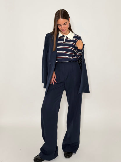 Pantalone taglio sartoriale blu - IN RIASSORTIMENTO