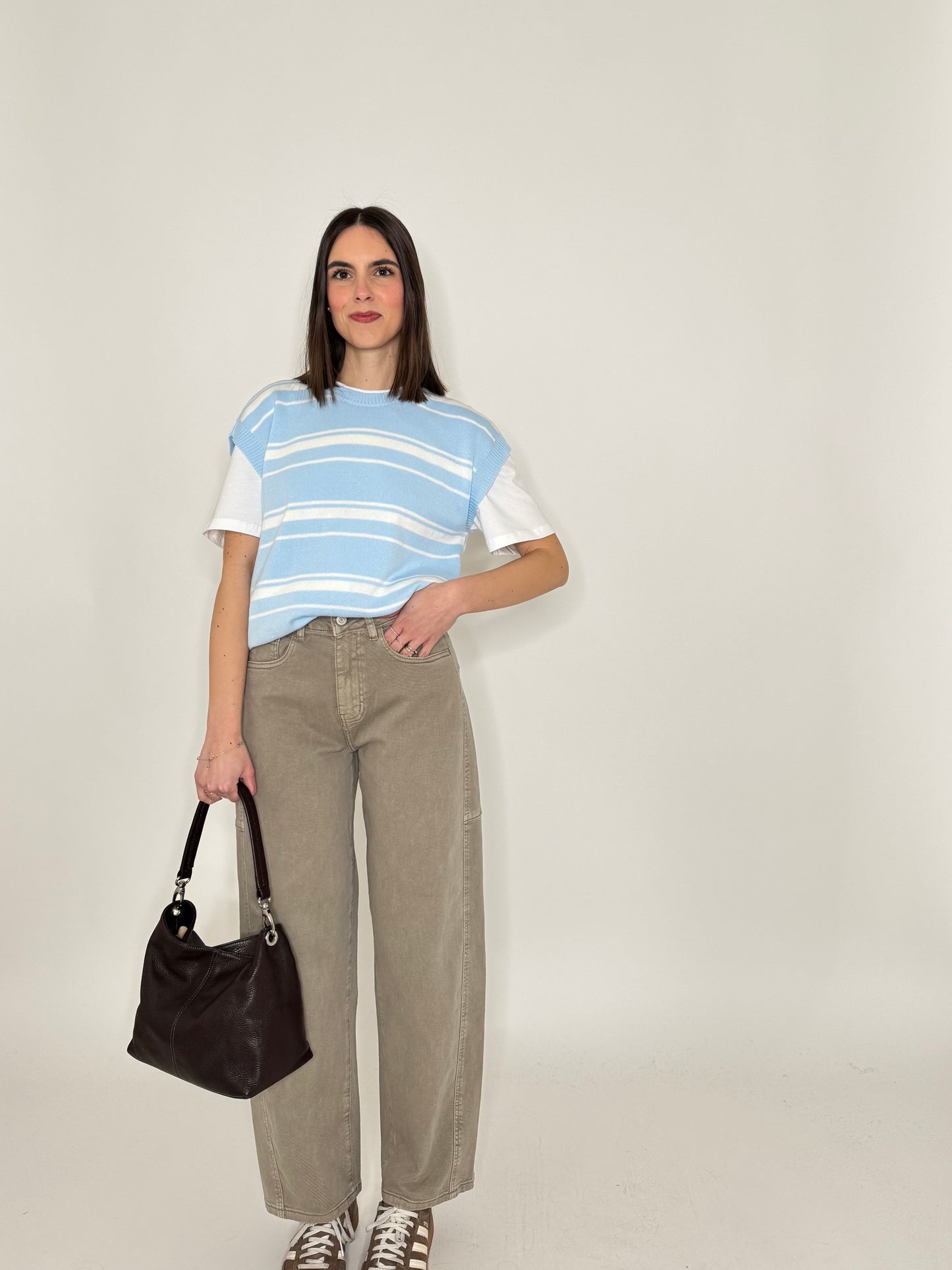 Jeans Barrel Sabbia