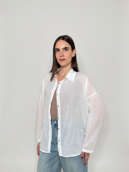 Camicia in mussola di cotone