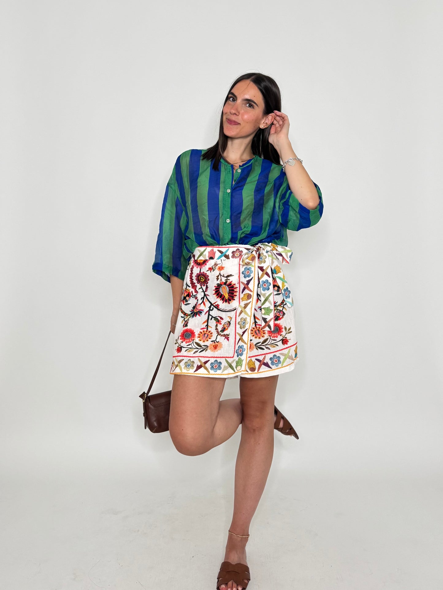 Gonna pantalone stampa flora