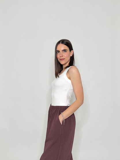 Completo Grace in fresca viscosa cioccolato