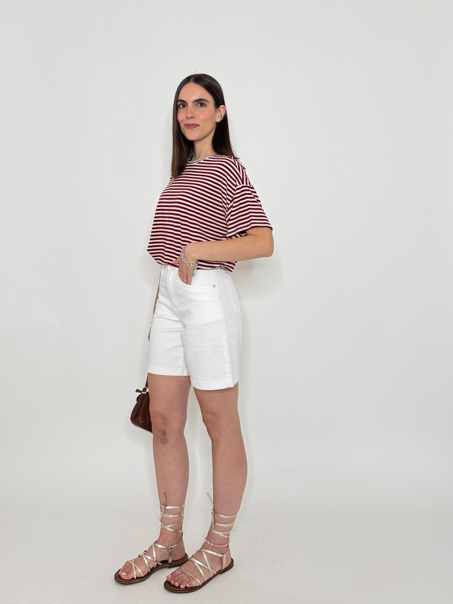 Shorts white denim