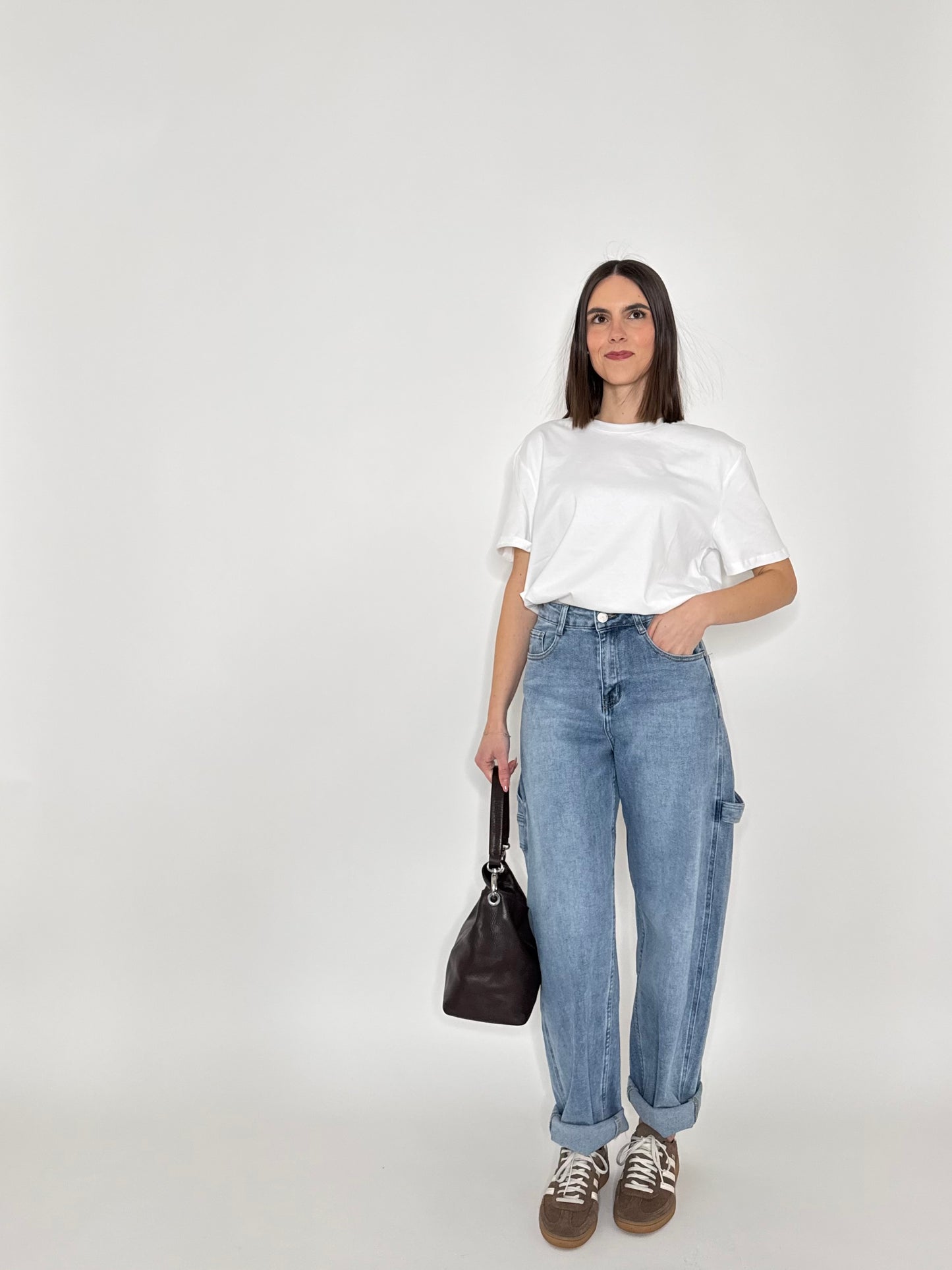 Jeans barrel light medium blue