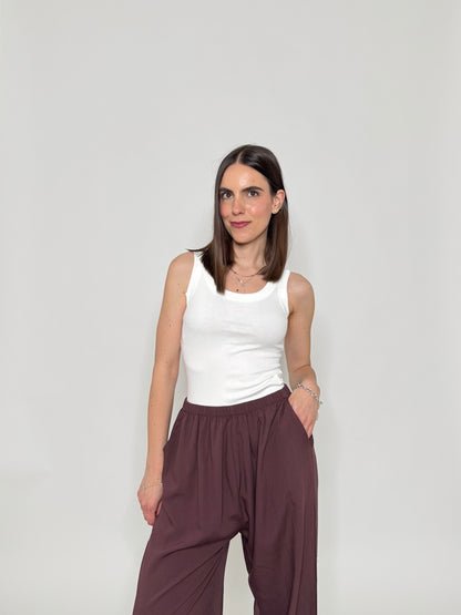 Completo Grace in fresca viscosa cioccolato