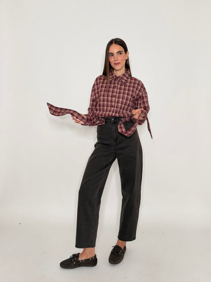 Jeans Mom Fit cioccolato freddo