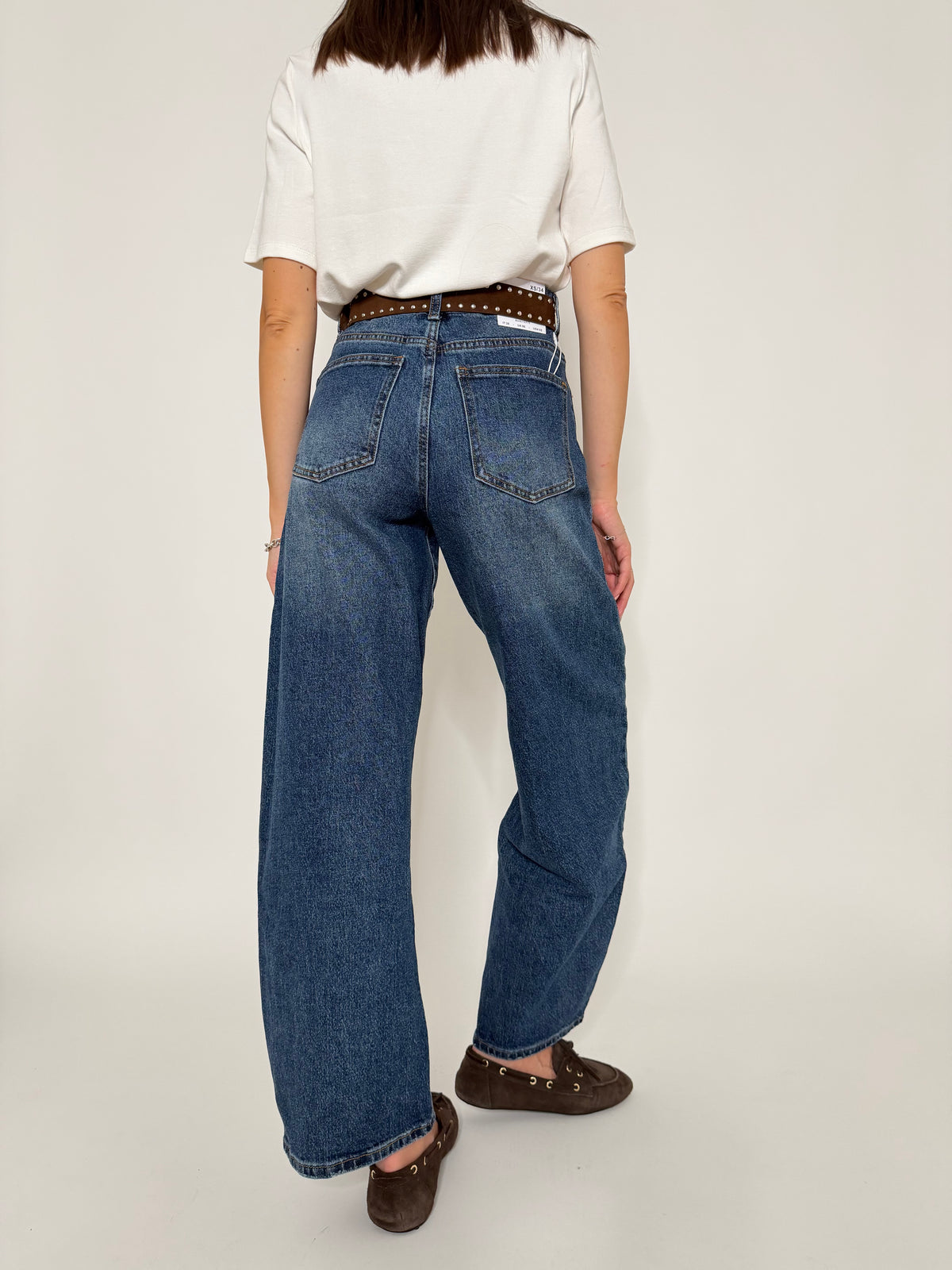 Jeans Balloon Fit in Denim Blu