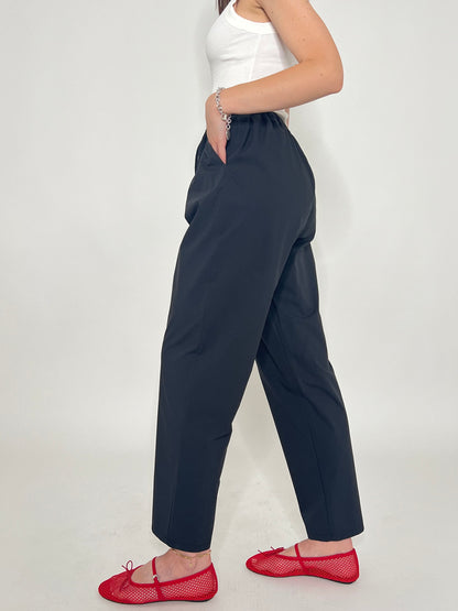Pantalone fresco cotone Office Nero