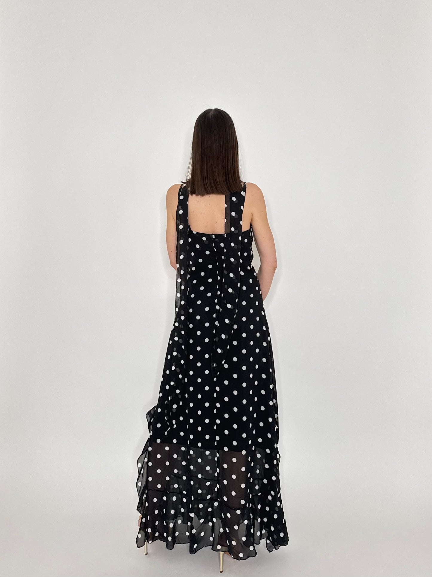 Abito Flamenco lungo pois Nero