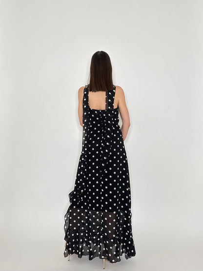 Abito Flamenco lungo pois Nero