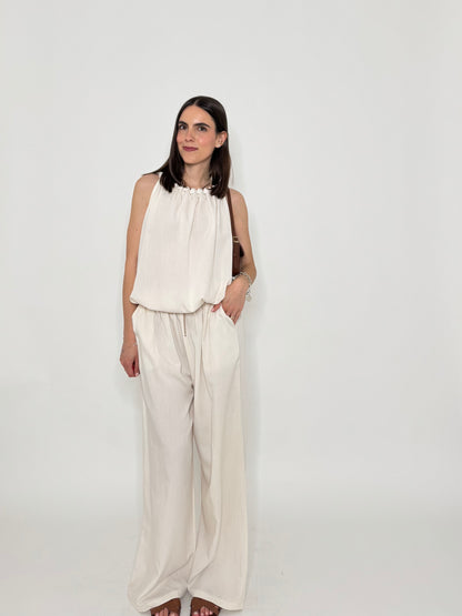 Completo Grace in fresca viscosa Panna