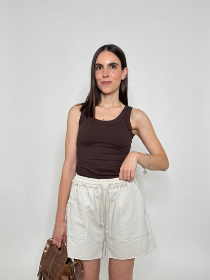 Pantaloncino in maglina cotone Comfy Sabbia