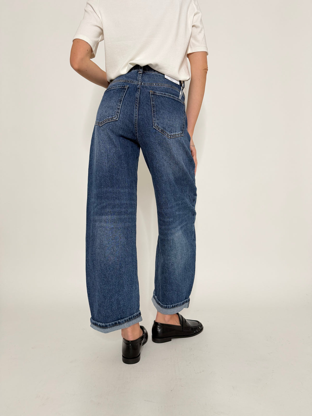 Jeans Balloon Fit in Denim Blu