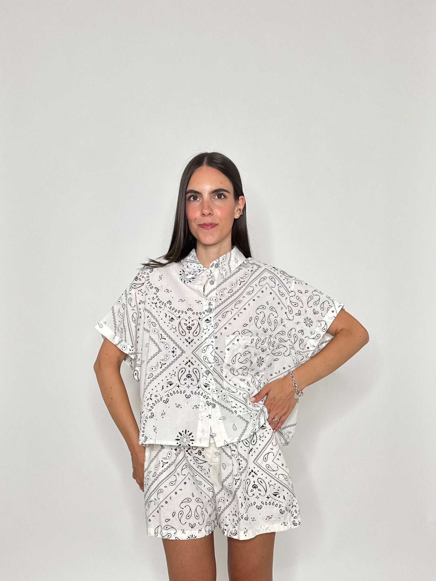 Camicia Bandana Burro 100% cotone