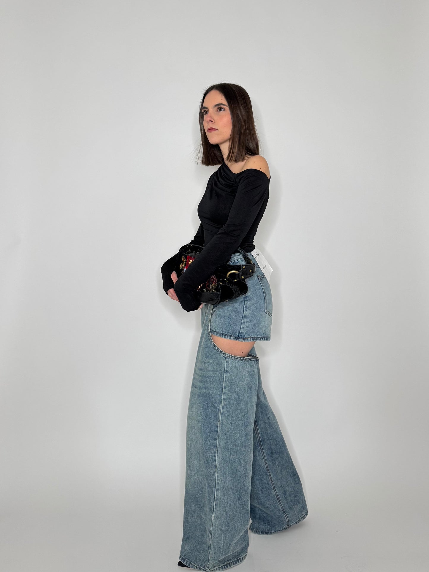 Jeans 2in1 Wide Leg