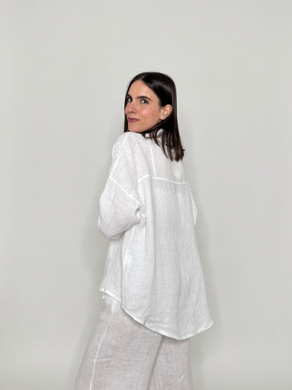 Camicia in lino Deserto Bianco