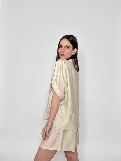 Completo Kelly in viscosa beige