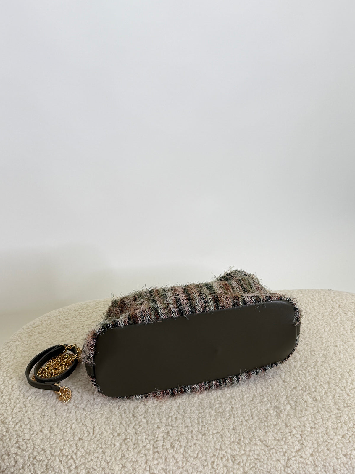 Borsa Fluffy in tessuto sfrangiato