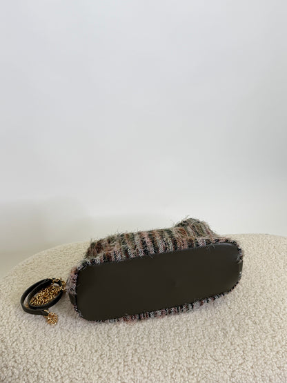 Borsa Fluffy in tessuto sfrangiato