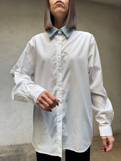 Completo gilet camicia in calda viscosa