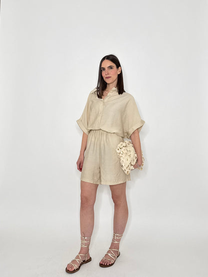 Completo Kelly in viscosa beige
