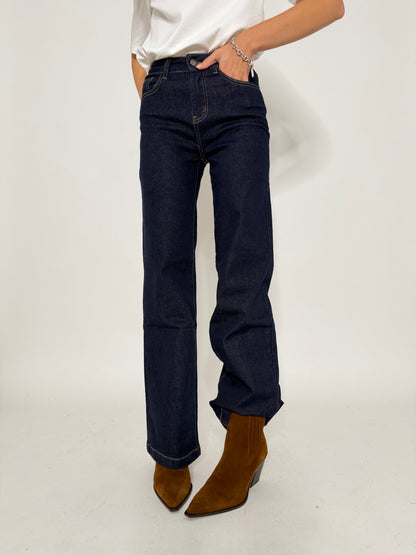 Jeans "Madrid" Wide Leg lavaggio zero