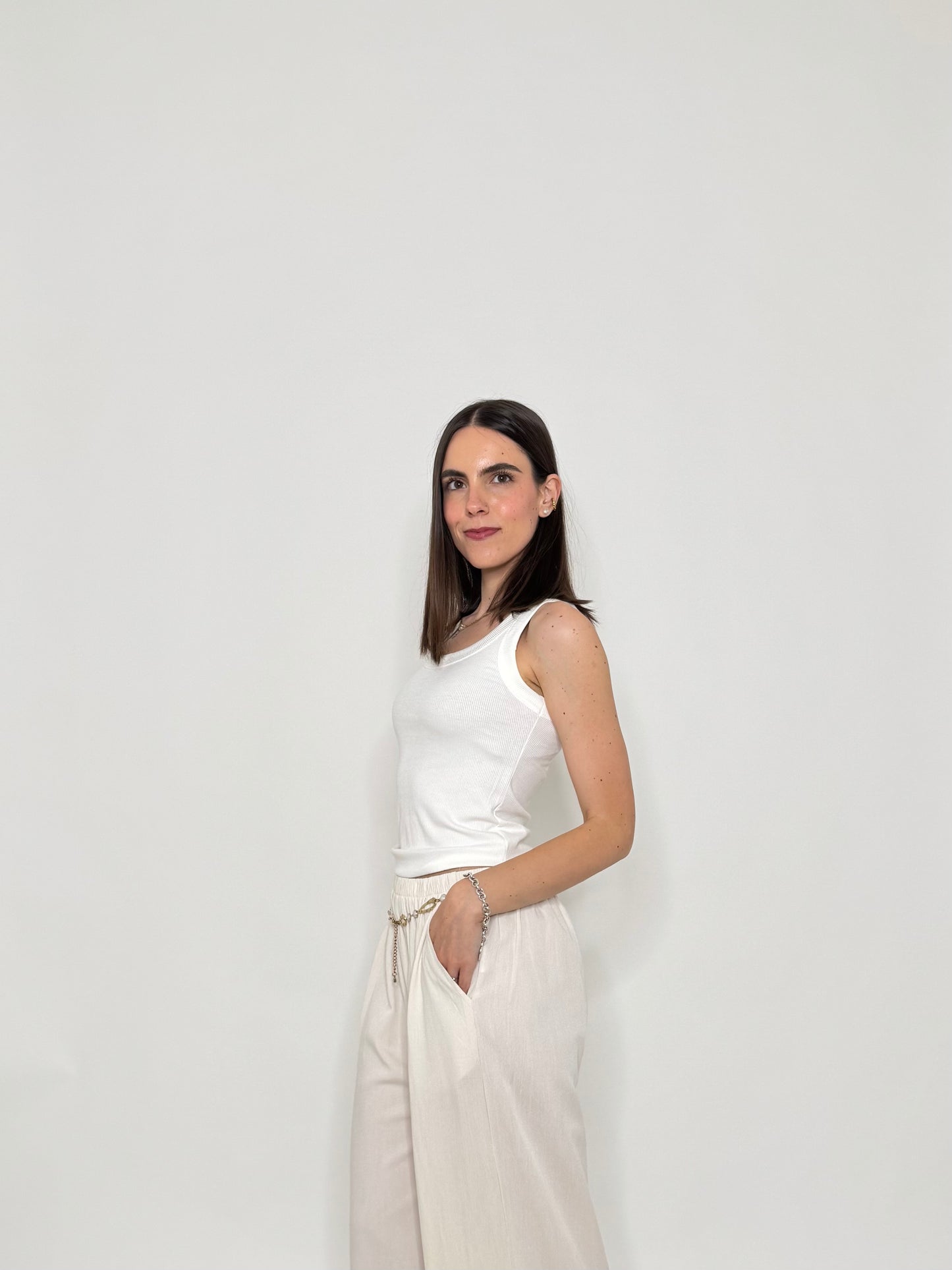 Completo Grace in fresca viscosa Panna