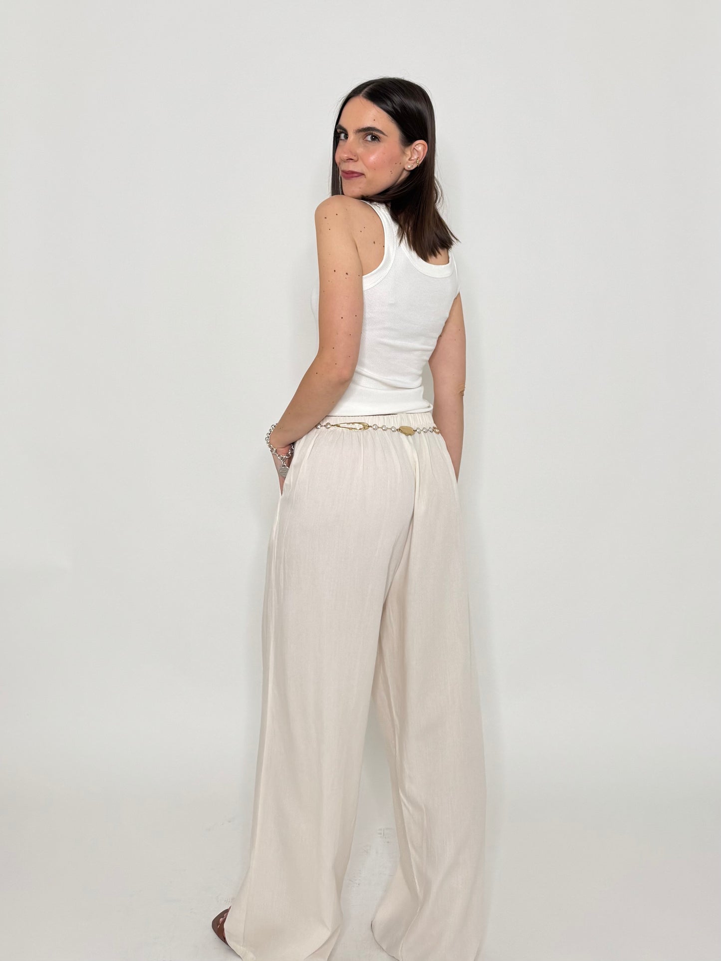 Completo Grace in fresca viscosa Panna