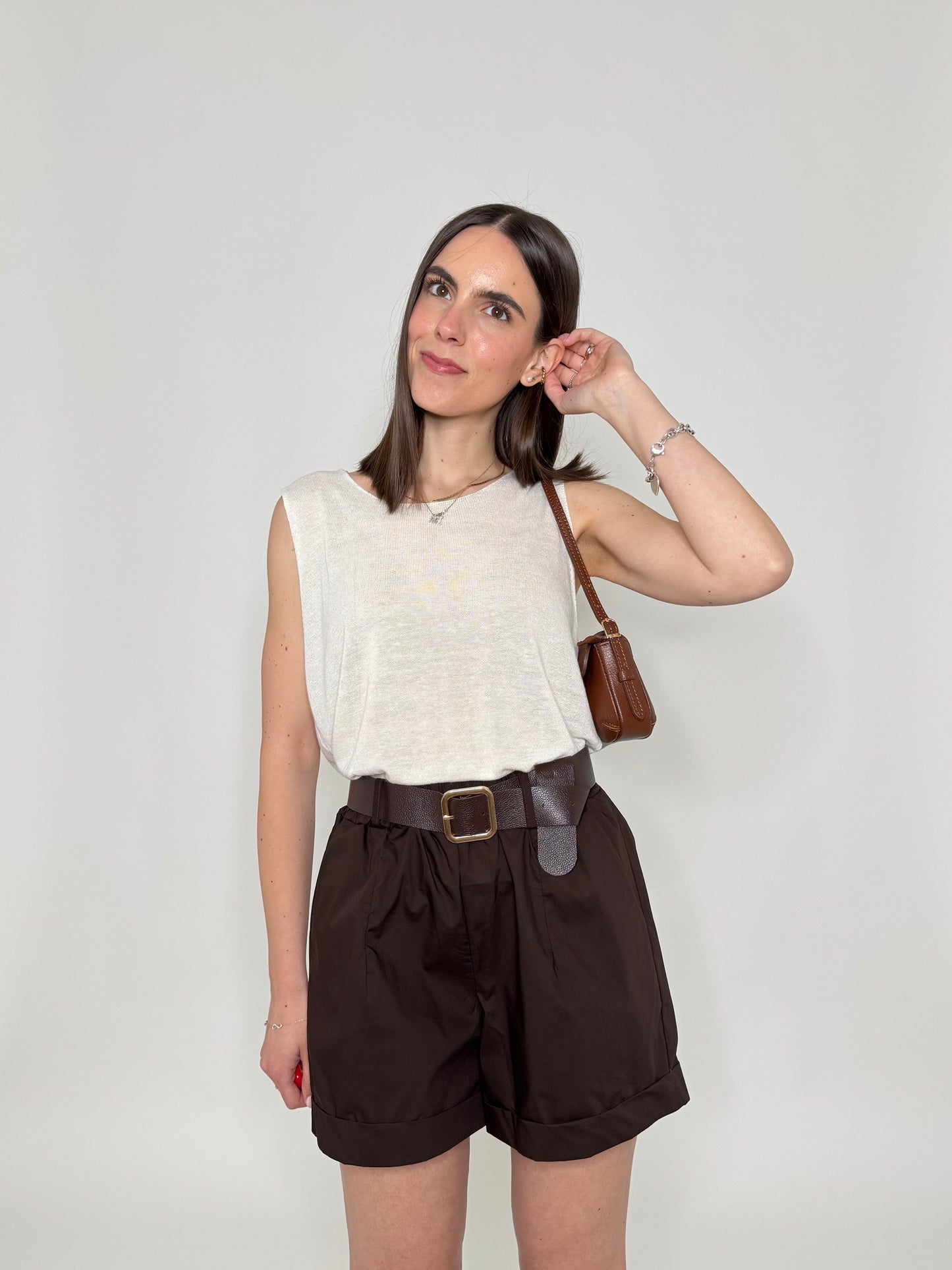 Shorts city light cotton Cioccolato